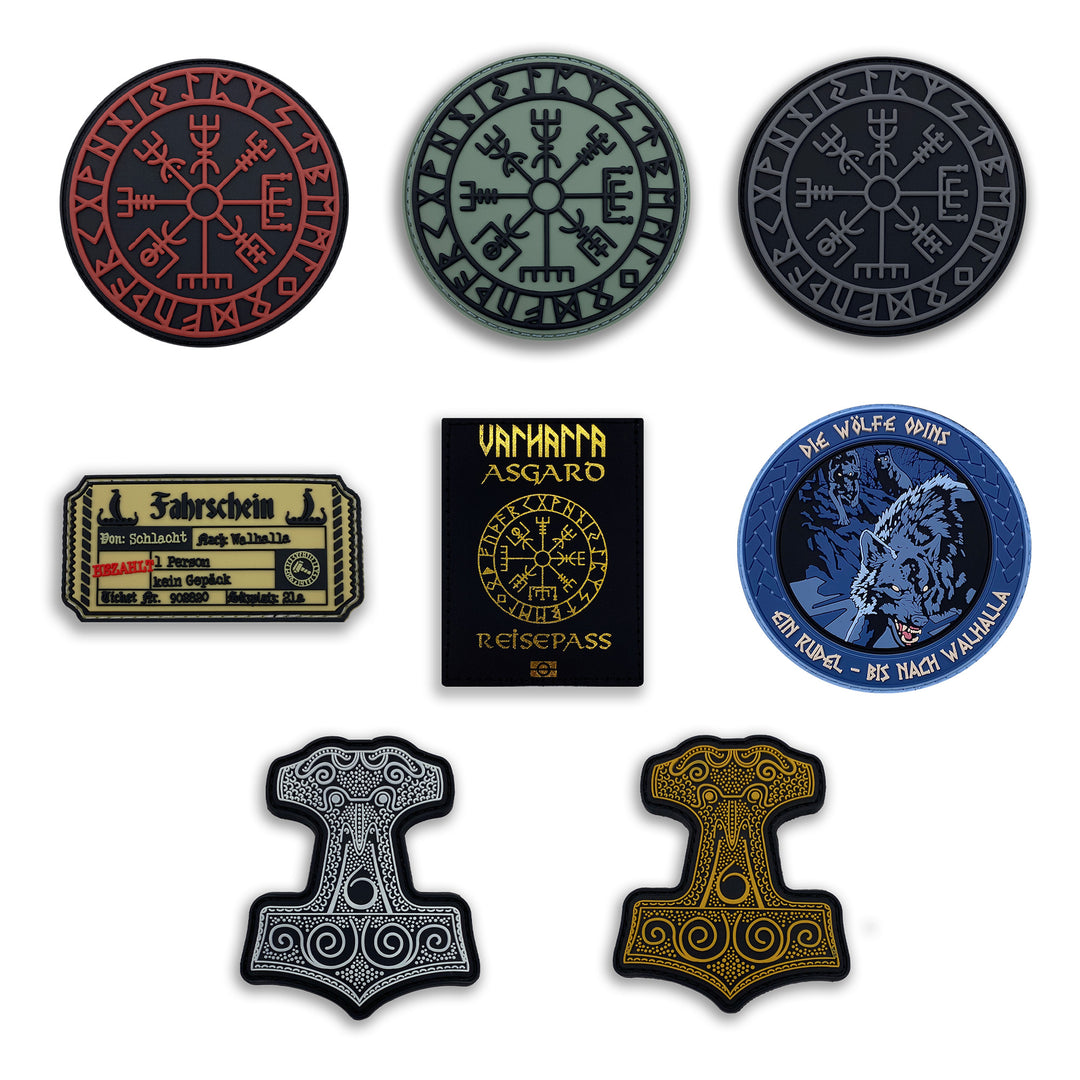 "Wikinger" Patches 4er-Set