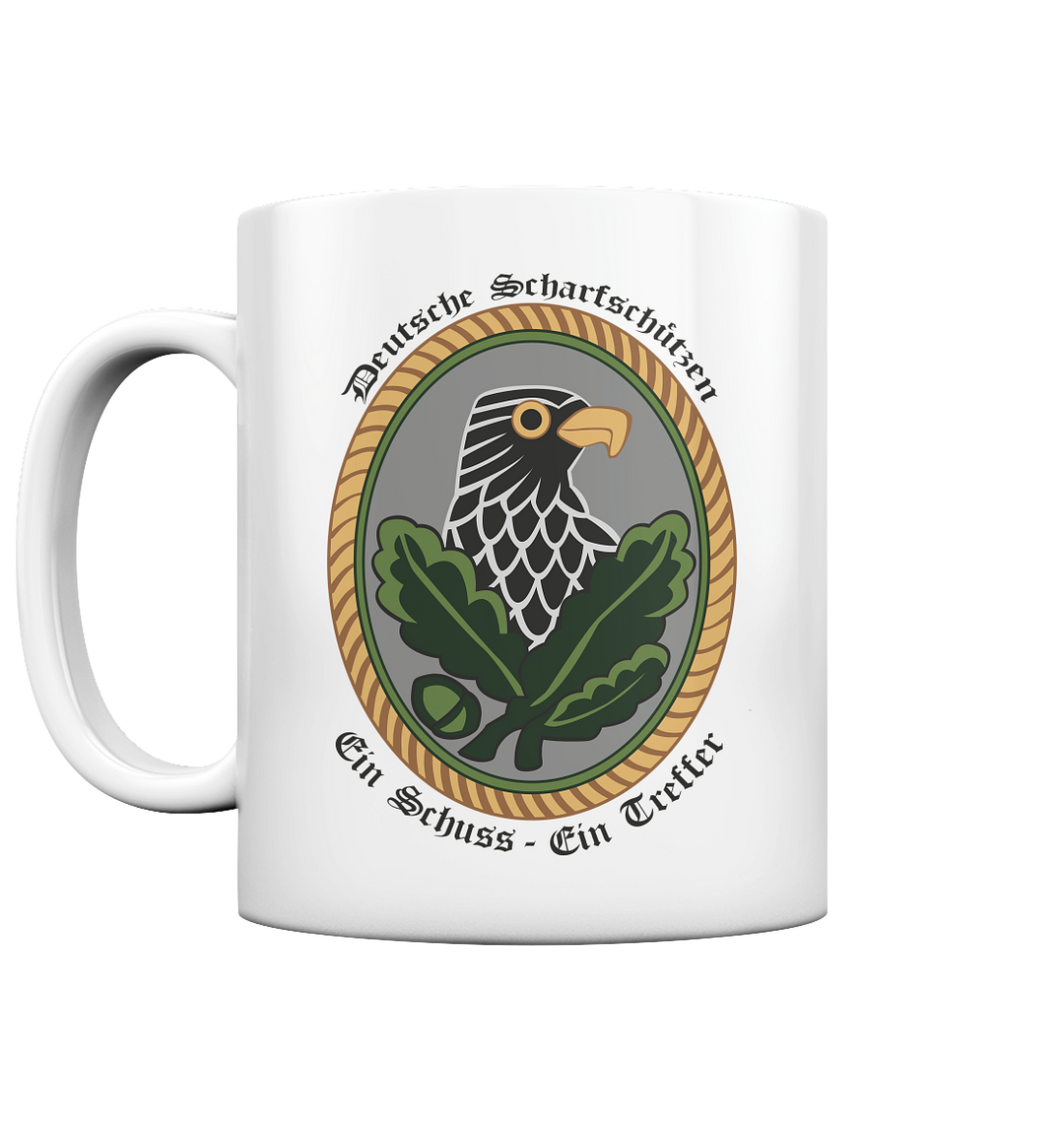 "Ein Schuss-Ein Treffer" - Tasse glossy