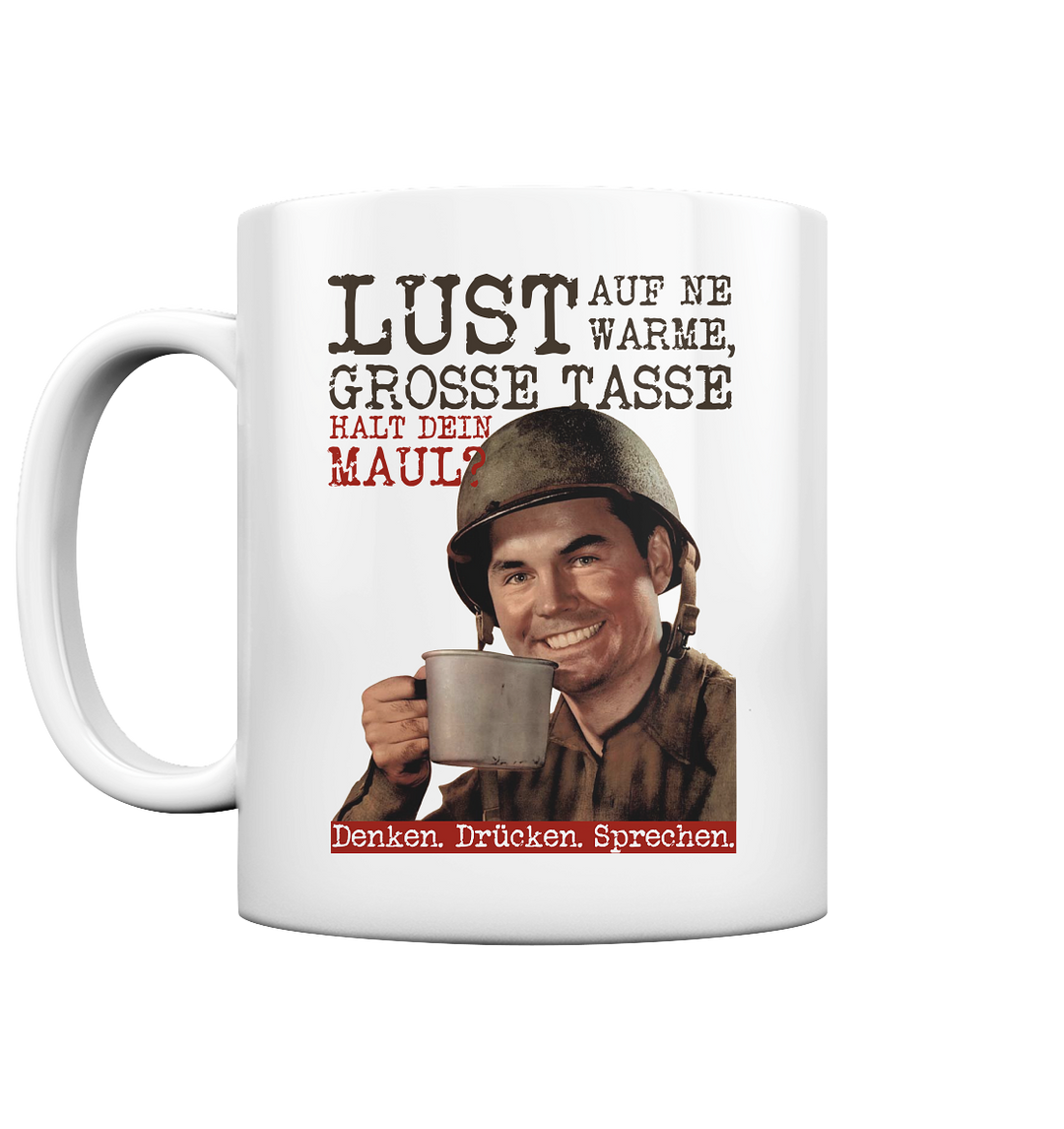 "Halt dein Maul" - Tasse glossy