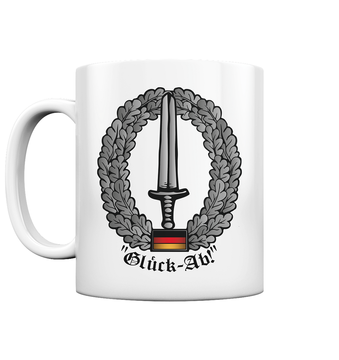 "Glück-Ab!" (KSK) - Tasse glossy
