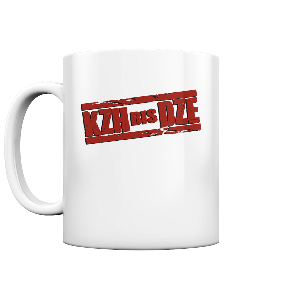 "KZH bis DZE" - Tasse glossy