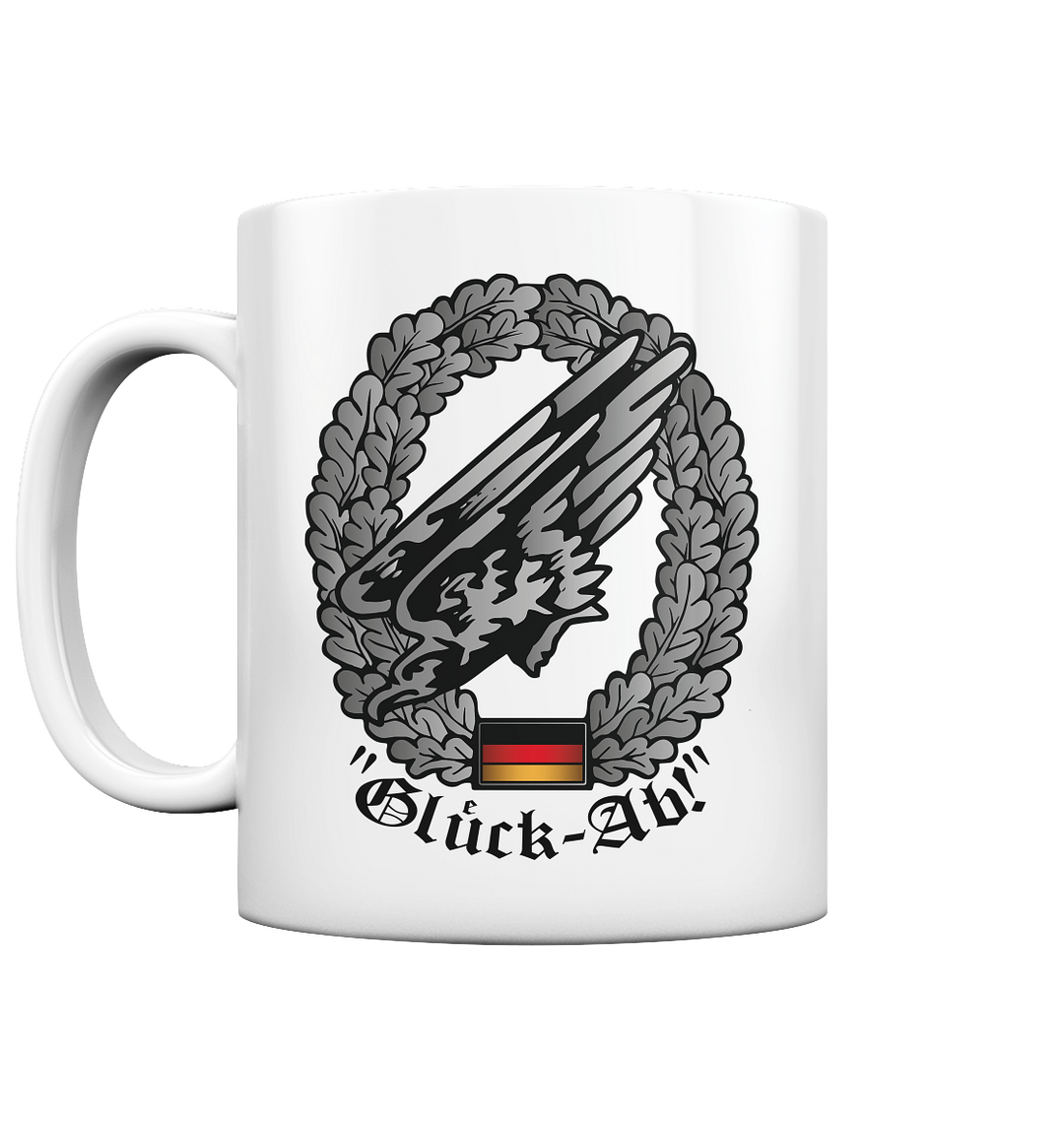 "Glück-Ab!" - Tasse glossy
