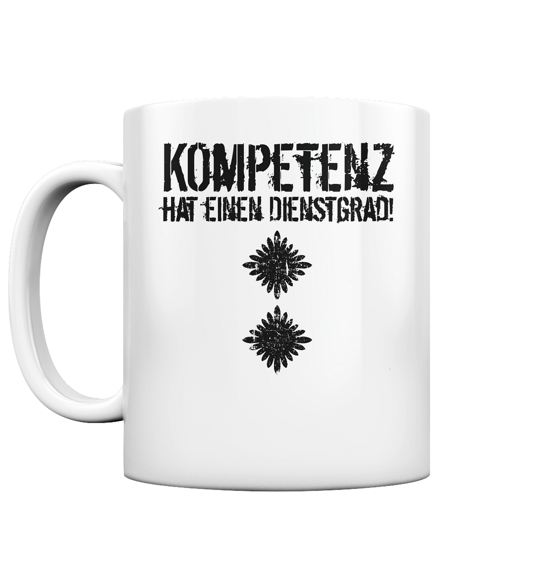 "Oberleutnant"  - Tasse glossy