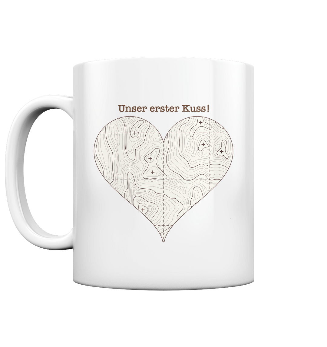 "Koordinaten der Liebe" - Tasse glossy