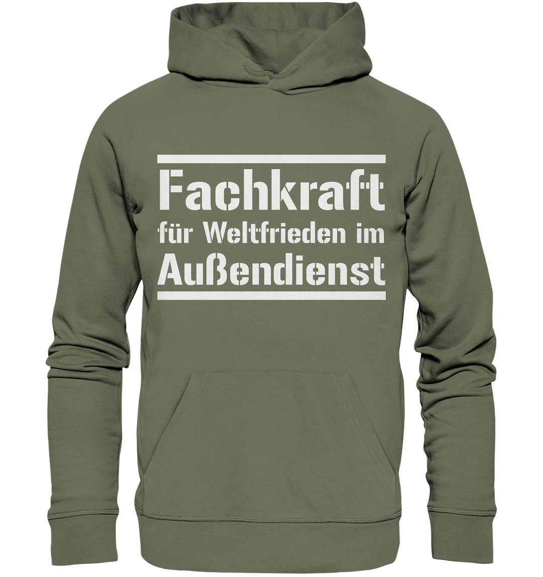 Fachkraft für Weltfrieden - Premium Unisex Hoodie
