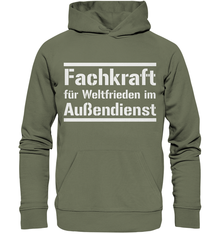 Fachkraft für Weltfrieden - Premium Unisex Hoodie