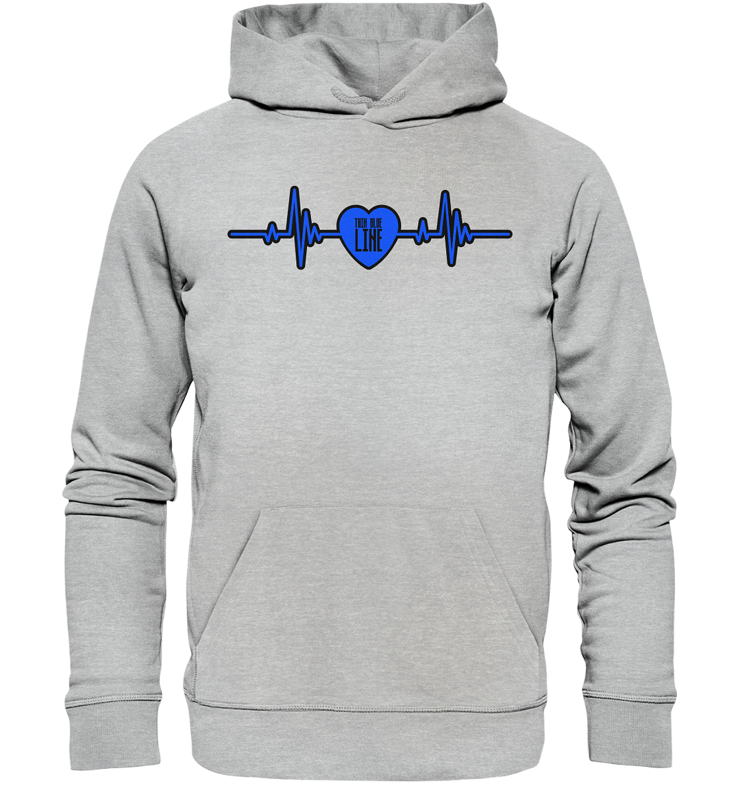 "Thin Blue Heartbeat" - Premium Unisex Hoodie
