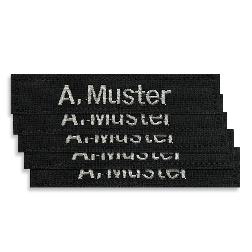 Namensband 5er Set schwarz