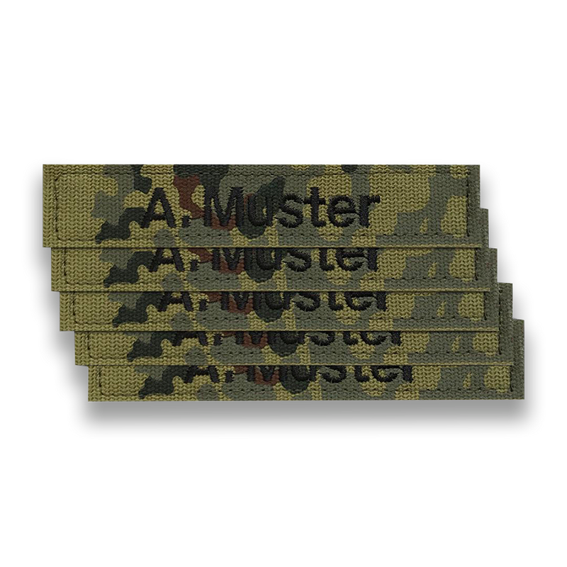 Namensband 5er Set Flecktarn