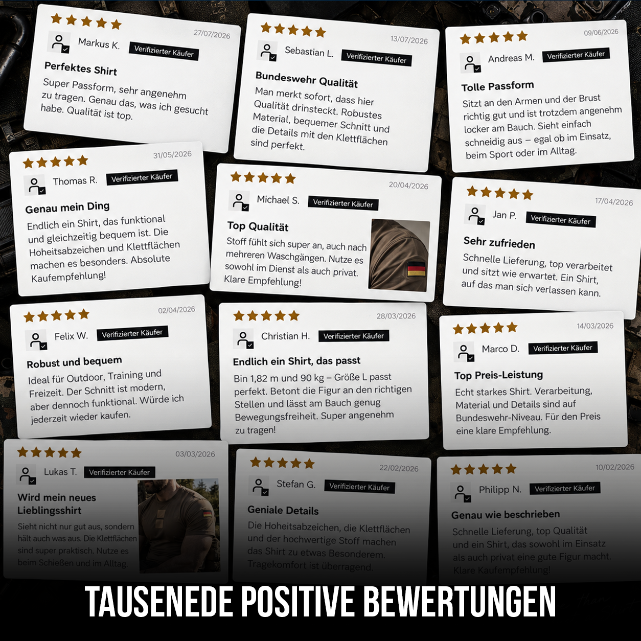 Bundeswehr Tropenshirt 3er-Pack