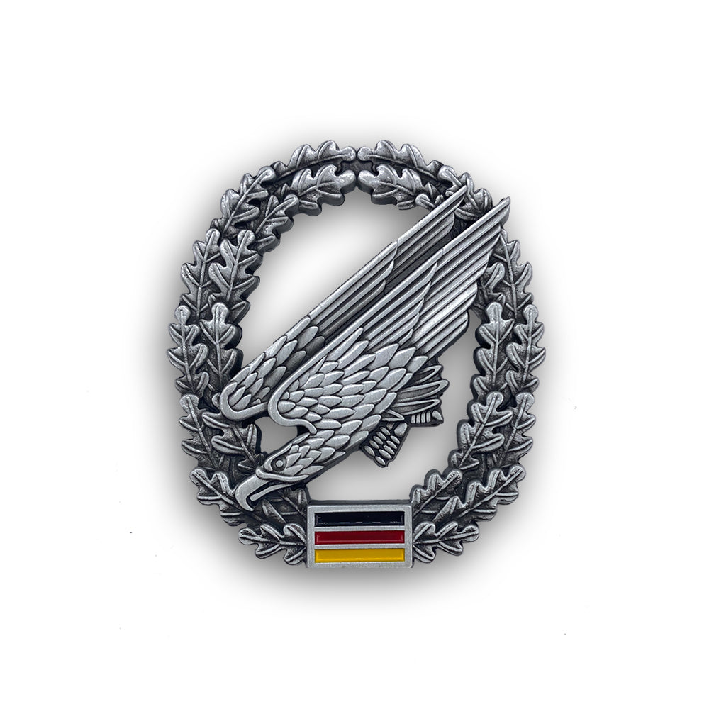 "Fallschirmjäger" Metallabzeichen-Patch