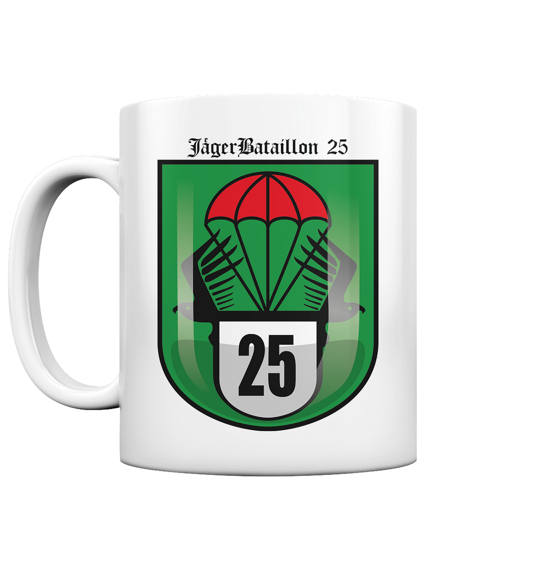 "Jägerbataillon 25" - Tasse glossy