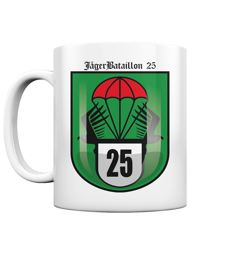 "Jägerbataillon 25" - Tasse glossy