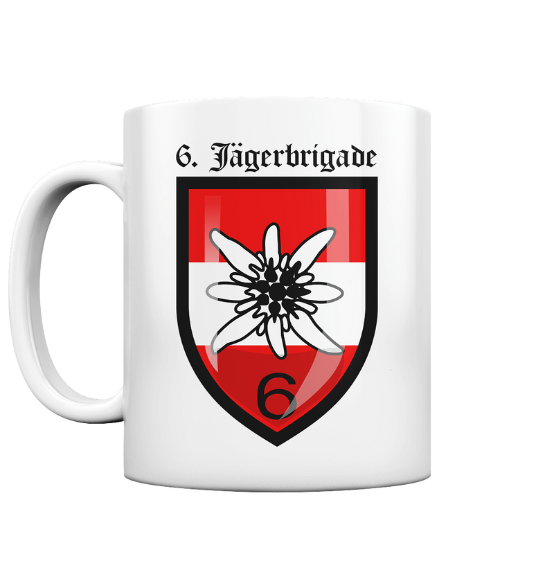 "6. Jägerbrigade" - Tasse glossy