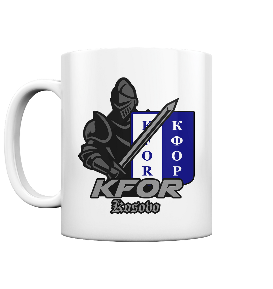 "KFOR Kosovo - Ritter" - Tasse glossy