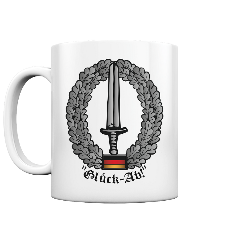 "Glück-Ab!" (KSK) - Tasse glossy