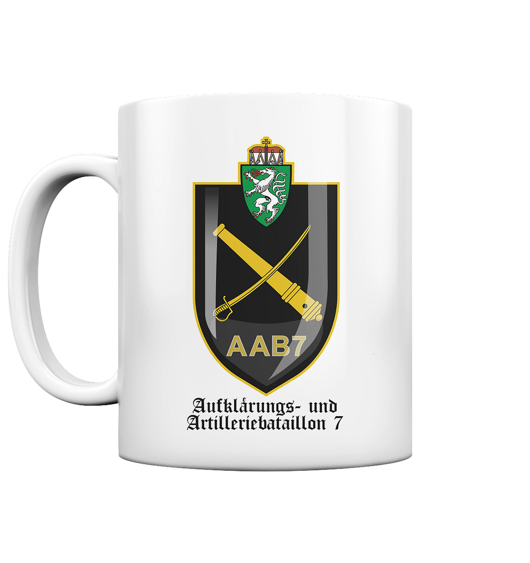 "Aufklärungs- und Artilleriebataillon 7" - Tasse glossy