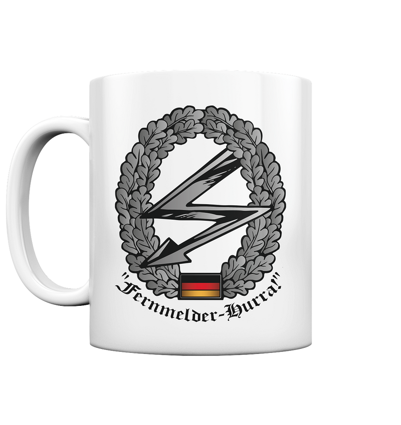 "Fernmelder Hurra!" - Tasse glossy