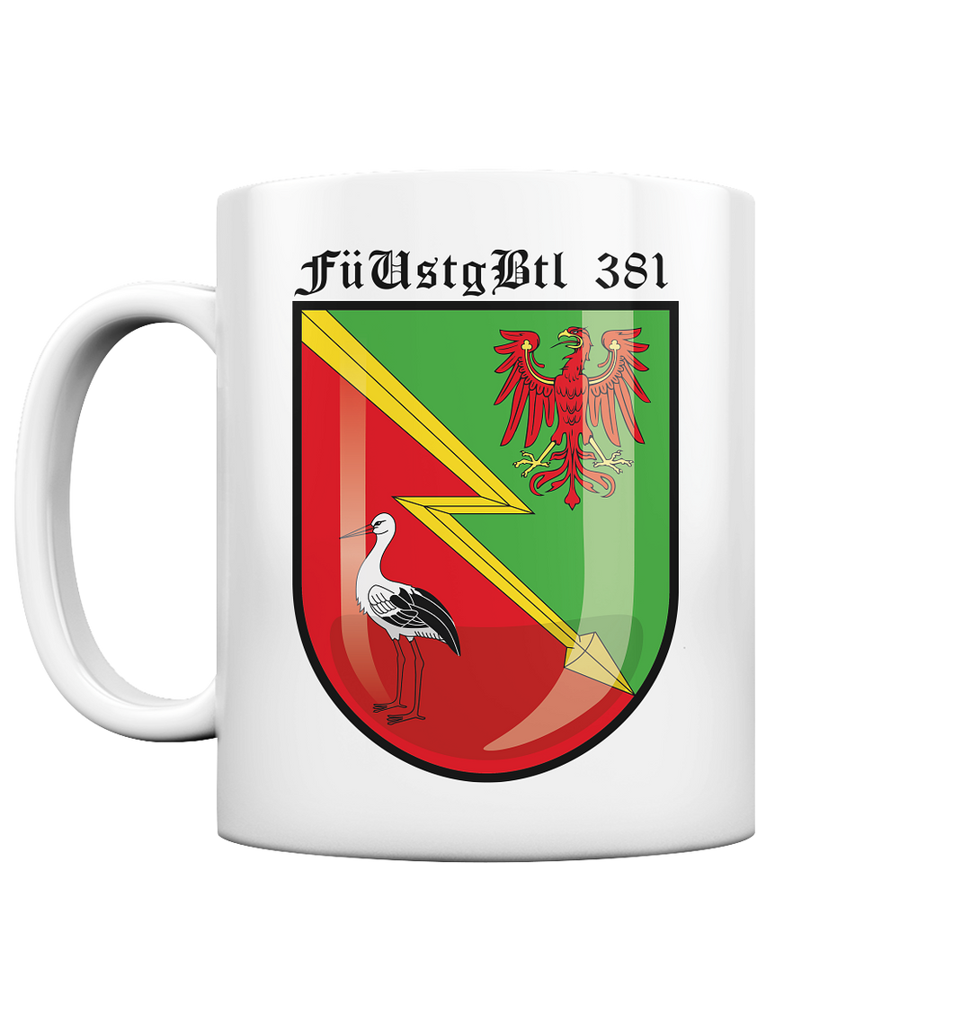 "Führungsunterstützungsbataillon 381" - Tasse glossy