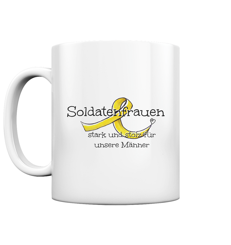 "Soldatenfrauen" - Tasse glossy