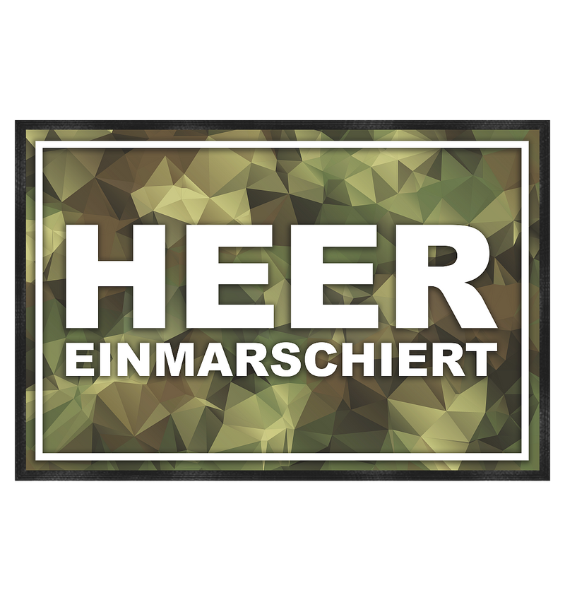 Heer Einmarschiert - Fußmatte 60x40cm