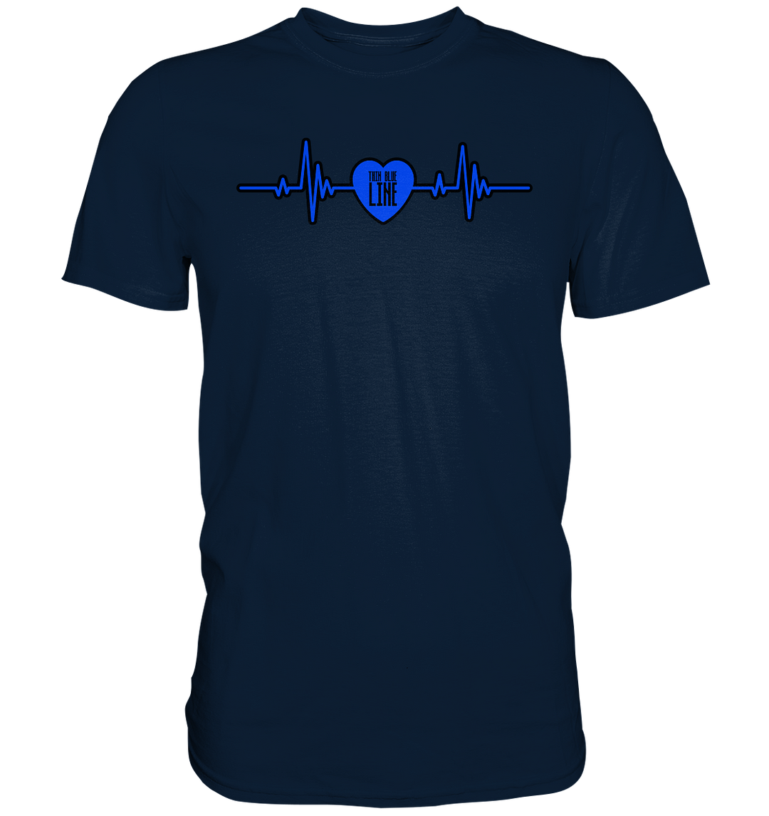 "Thin Blue Heartbeat" - Premium Shirt