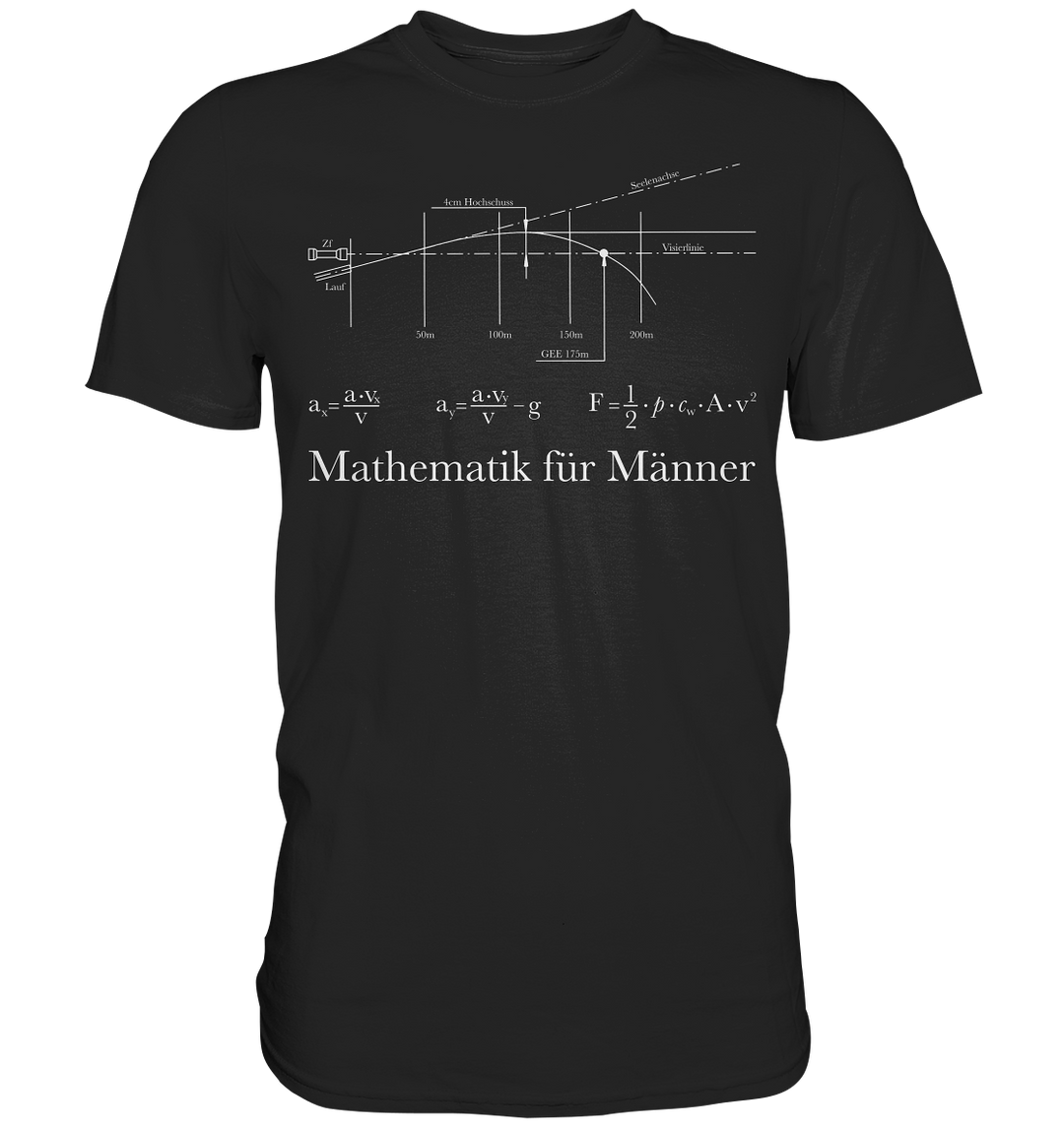 Mathematik für Männer - Premium Shirt