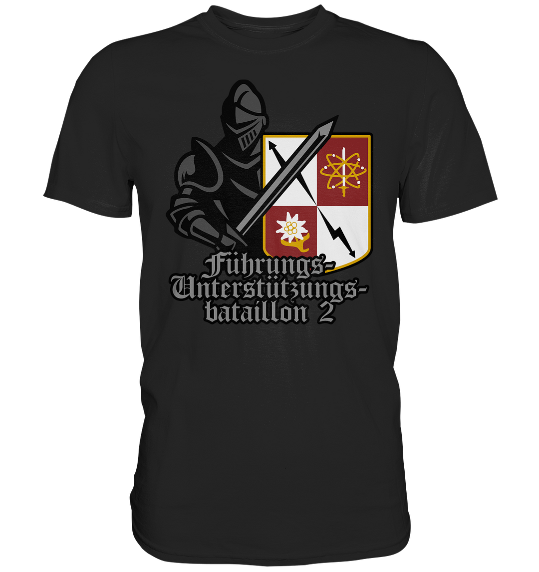 "Führungsunterstützungsbataillon 2 mit Ritter" - Premium Shirt