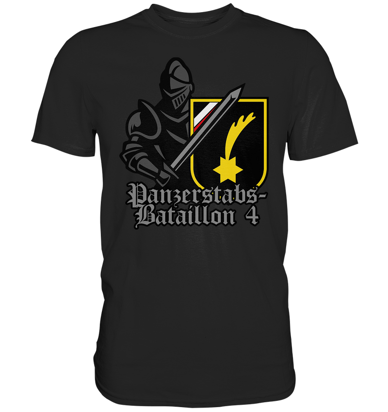 "Panzerstabsbataillon 4 mit Ritter" - Premium Shirt