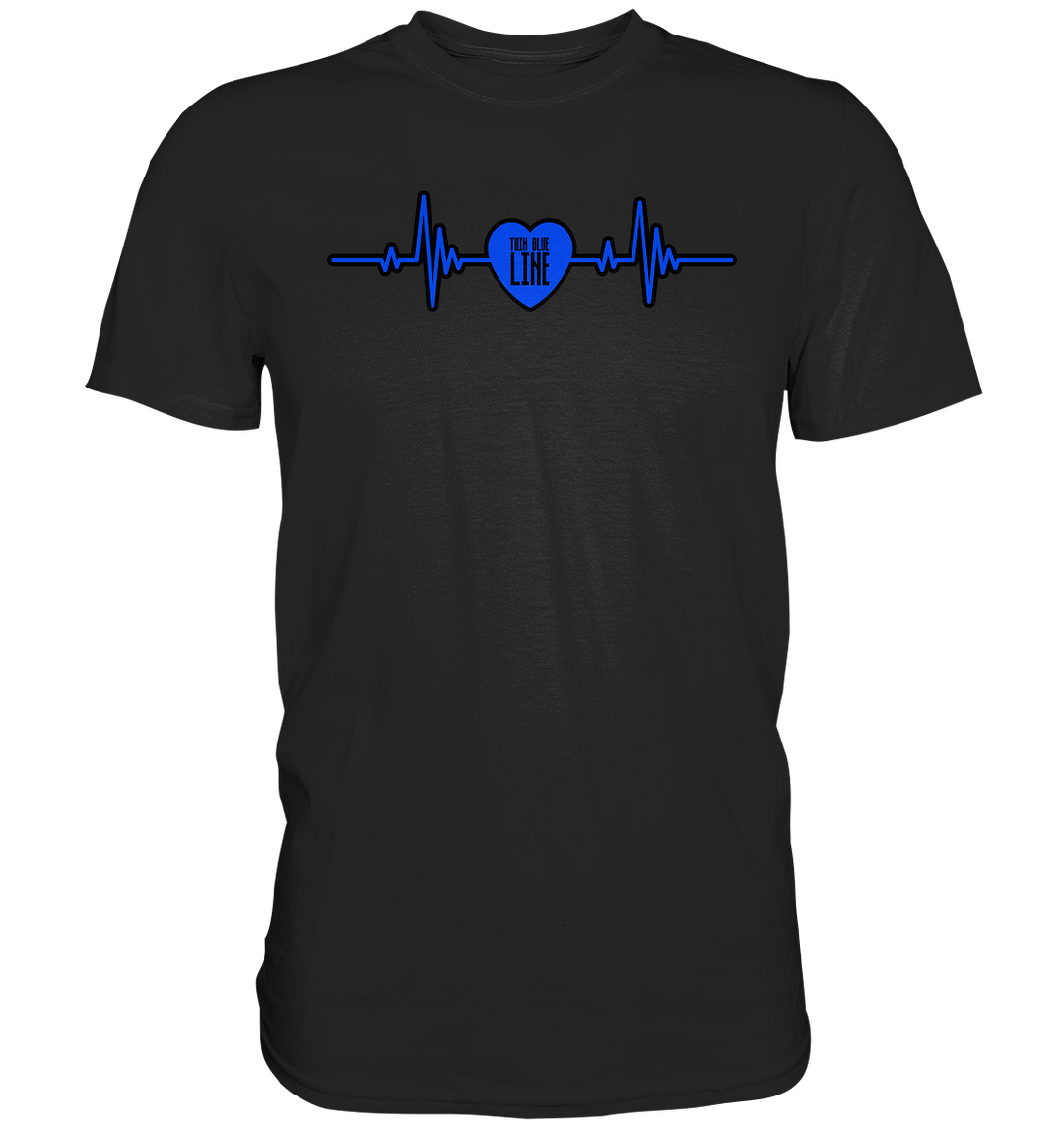 "Thin Blue Heartbeat" - Premium Shirt
