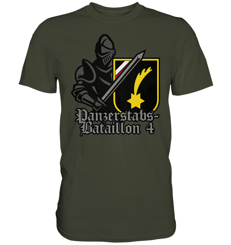 "Panzerstabsbataillon 4 mit Ritter" - Premium Shirt