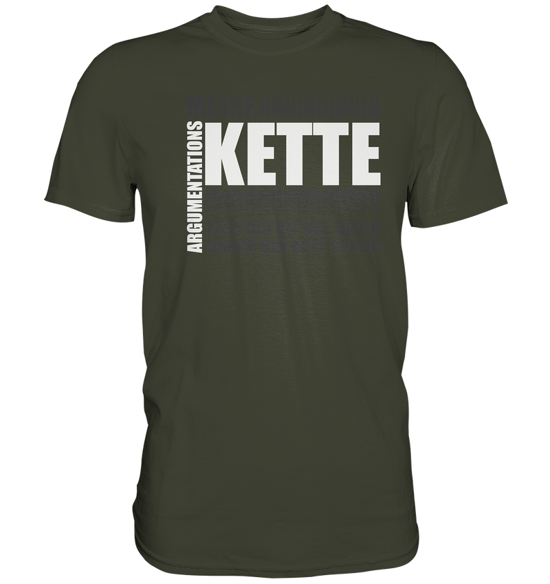 "Argumentationskette" - Premium Shirt
