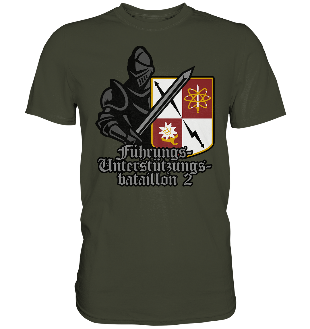 "Führungsunterstützungsbataillon 2 mit Ritter" - Premium Shirt