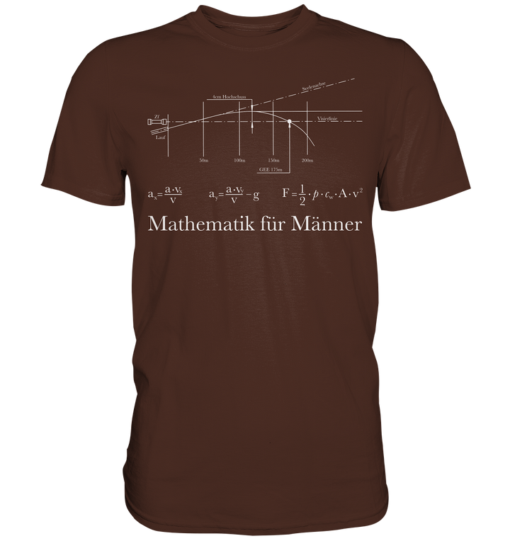 Mathematik für Männer - Premium Shirt
