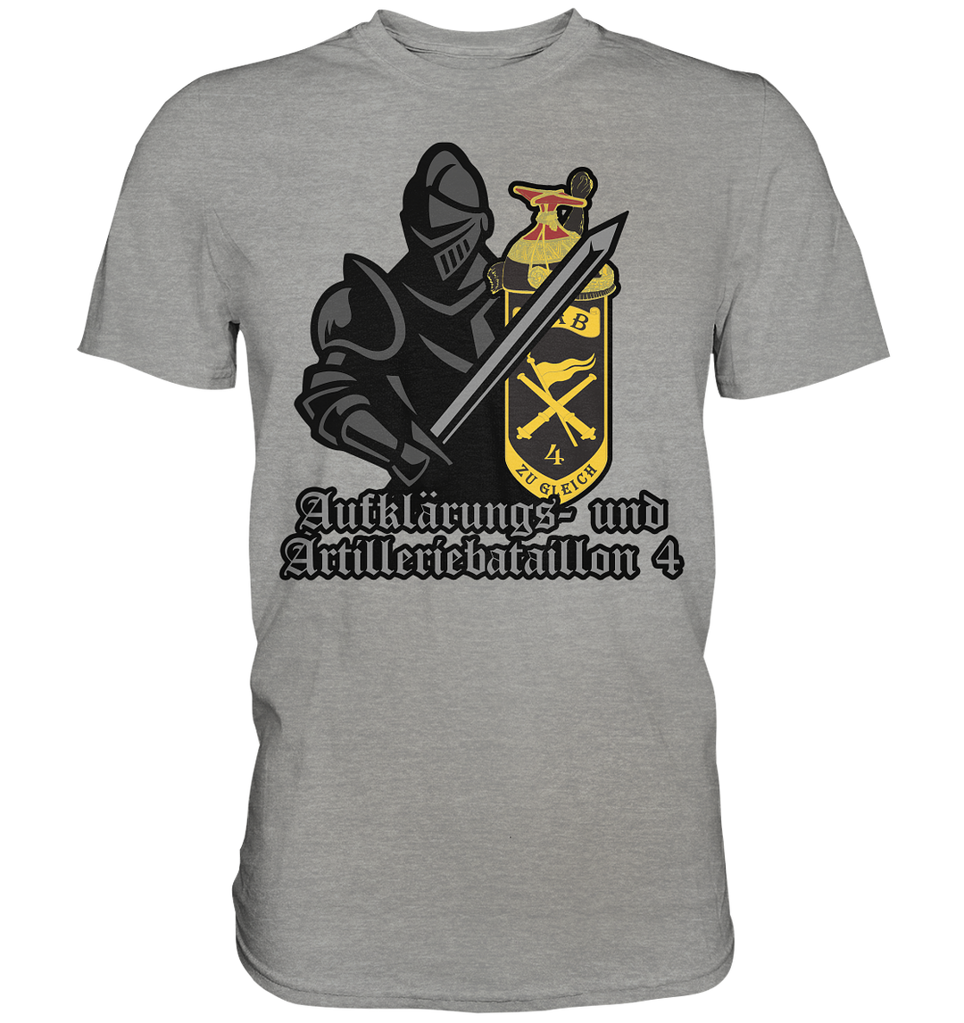 "Aufklärungs- und Artilleriebataillon 4 mit Ritter" - Premium Shirt