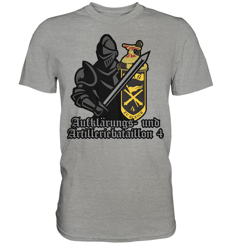 "Aufklärungs- und Artilleriebataillon 4 mit Ritter" - Premium Shirt