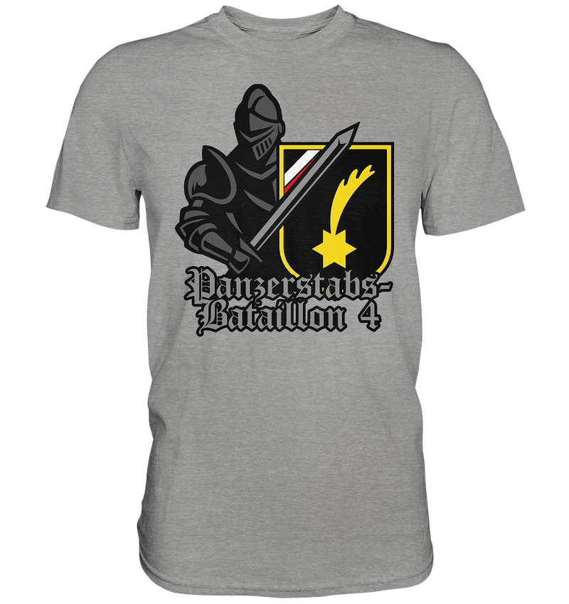 "Panzerstabsbataillon 4 mit Ritter" - Premium Shirt