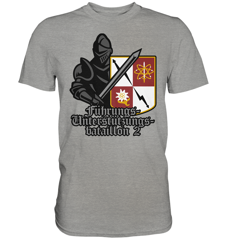 "Führungsunterstützungsbataillon 2 mit Ritter" - Premium Shirt