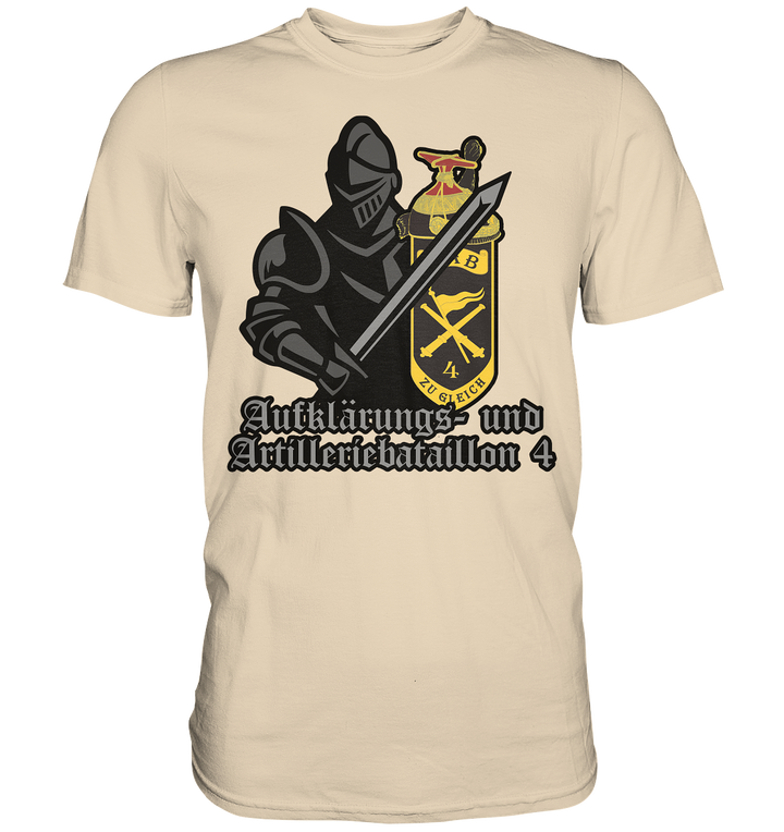 "Aufklärungs- und Artilleriebataillon 4 mit Ritter" - Premium Shirt