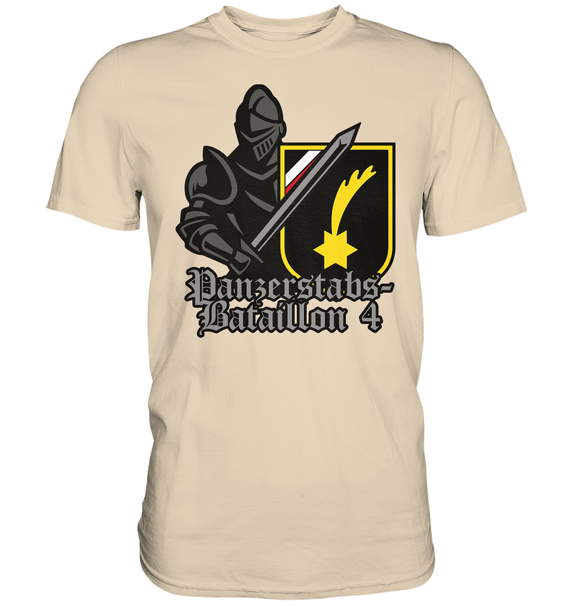 "Panzerstabsbataillon 4 mit Ritter" - Premium Shirt