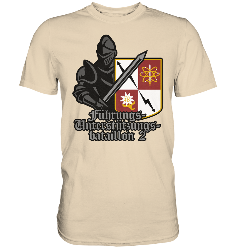 "Führungsunterstützungsbataillon 2 mit Ritter" - Premium Shirt