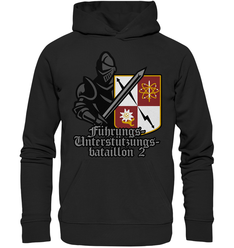 "Führungsunterstützungsbataillon 2 mit Ritter" - Premium Unisex Hoodie