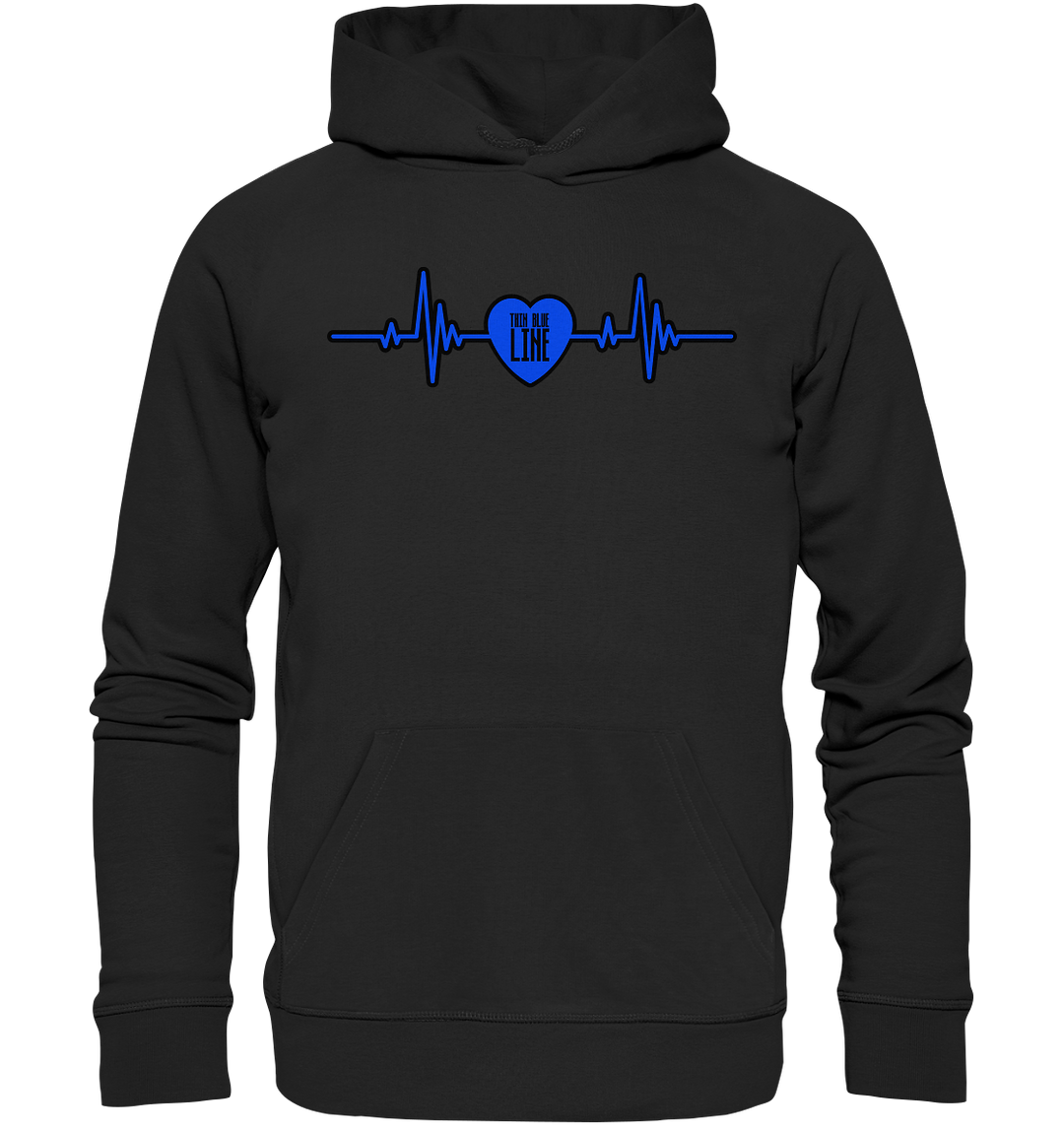 "Thin Blue Heartbeat" - Premium Unisex Hoodie