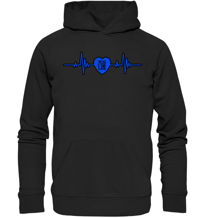 "Thin Blue Heartbeat" - Premium Unisex Hoodie