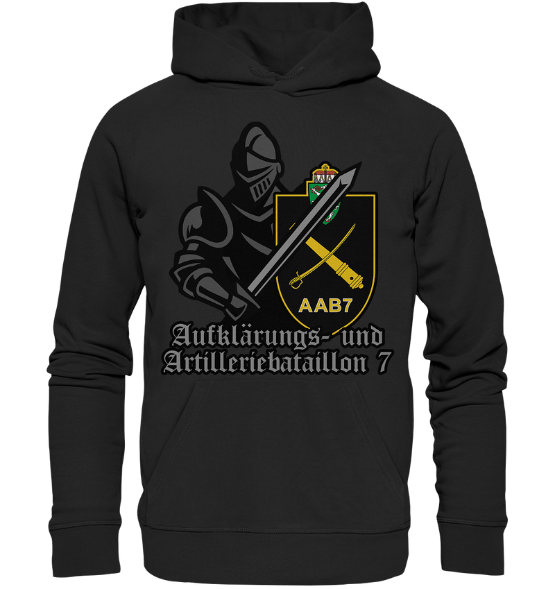 "Aufklärungs- und Artilleriebataillon 7 mit Ritter"  - Premium Unisex Hoodie