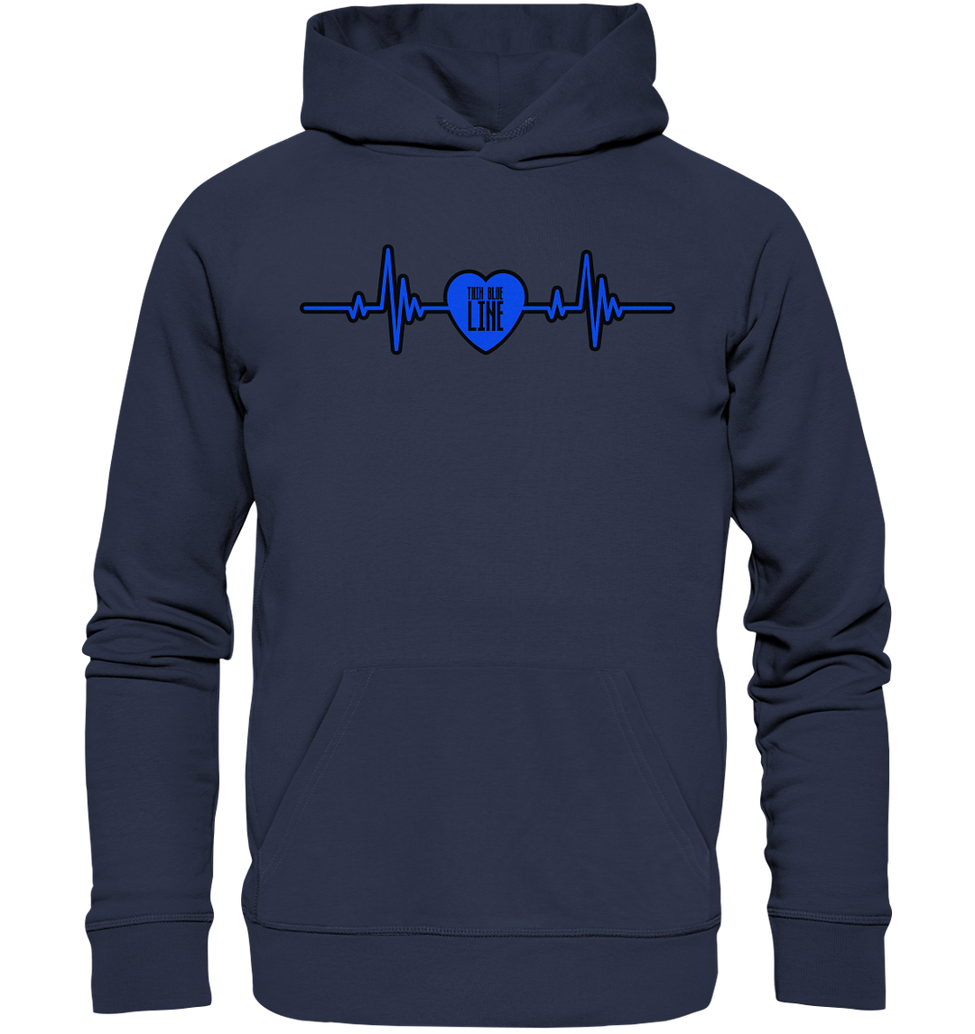 "Thin Blue Heartbeat" - Premium Unisex Hoodie