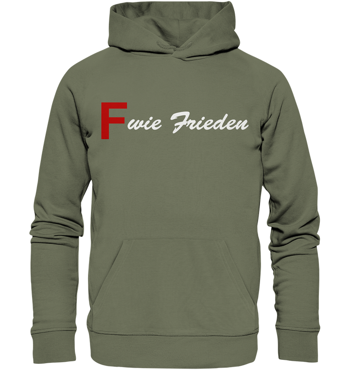 "F wie Frieden" - Premium Unisex Hoodie