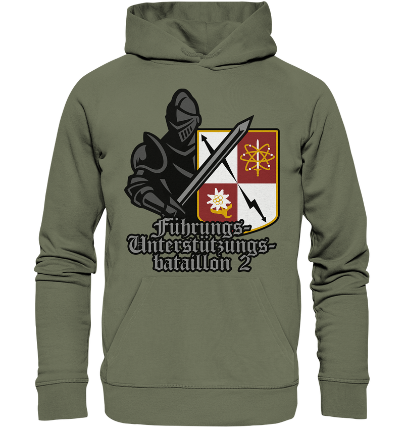 "Führungsunterstützungsbataillon 2 mit Ritter" - Premium Unisex Hoodie