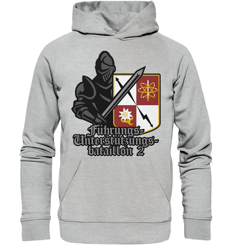 "Führungsunterstützungsbataillon 2 mit Ritter" - Premium Unisex Hoodie